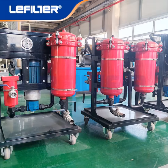 Máquina de filtración de aceite del sistema de filtro de aceite hidráulico lubricante portátil