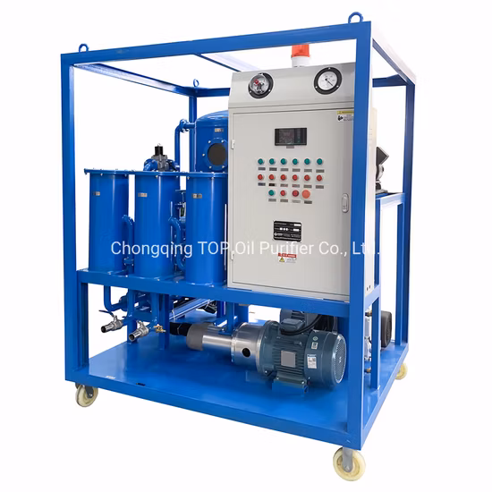 Purificador de aceite aislante de transformador de vacío de doble etapa tipo remolque móvil